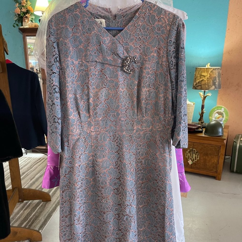 Vintage Dress/Hat/Belt/Shoes